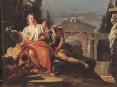 Giovanni Battista Tiepolo Rinaldo and Armida (mk08) Spain oil painting art